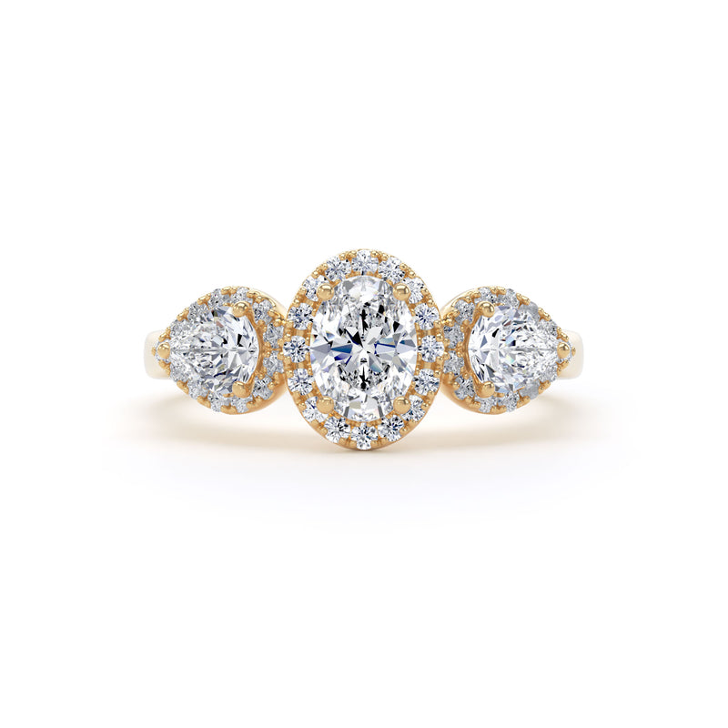 Oval Cut Engagement Ring in 18ct Yellow Gold