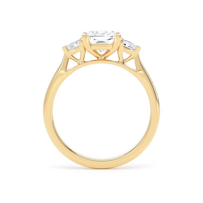 Sofie Princess Cut Engagement Ring in 9ct Yellow Gold