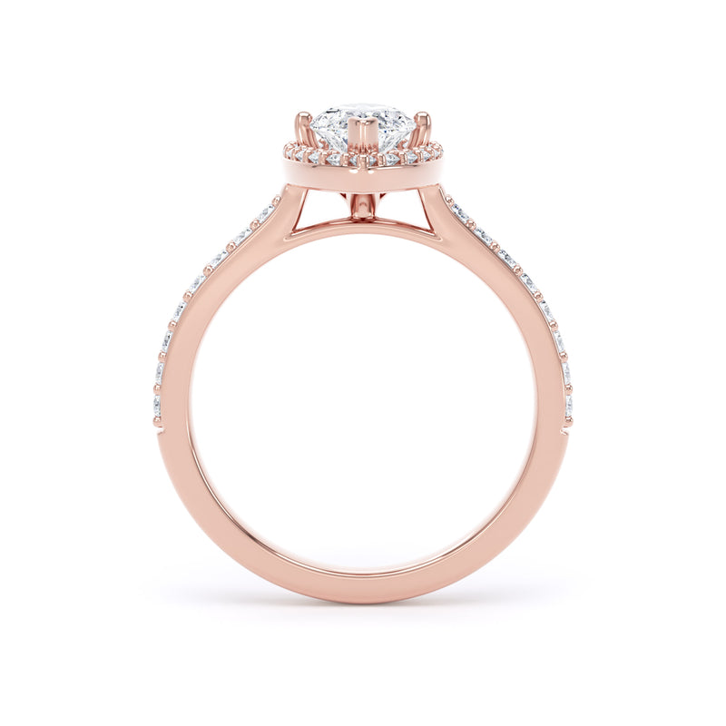 Quinn Marquise Cut Engagement Ring in 9ct Rose Gold