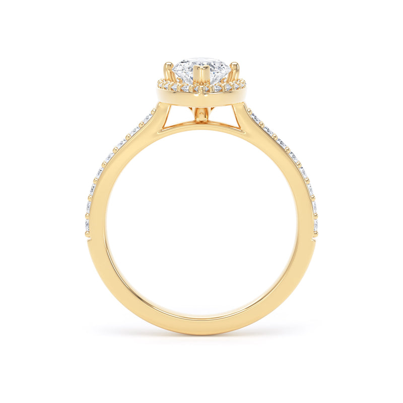 Quinn Marquise Cut Engagement Ring in 18ct Yellow Gold