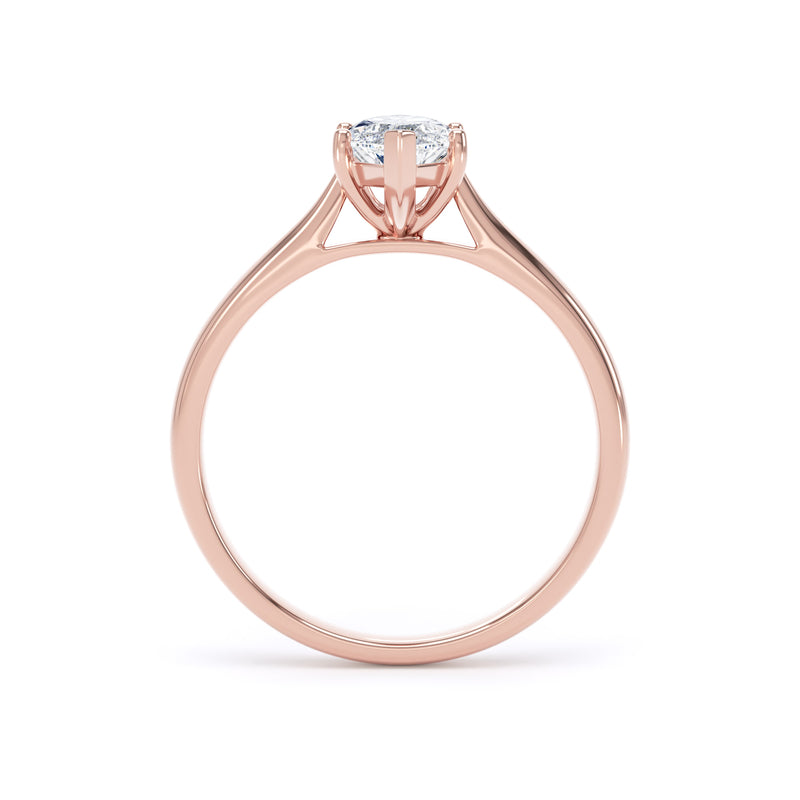 Poppy Marquise Cut Engagement Ring in 18ct Rose Gold