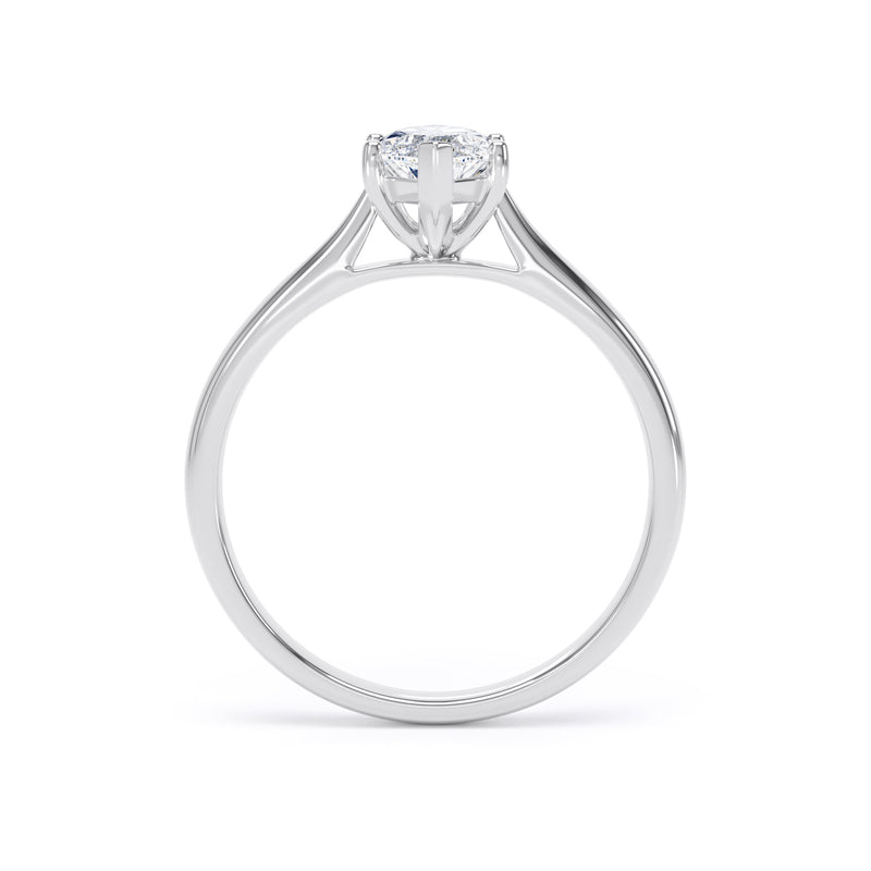 Poppy Marquise Cut Engagement Ring in 18ct White Gold