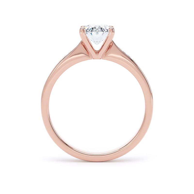 Mara Oval Cut Engagement Ring in 9ct Rose Gold