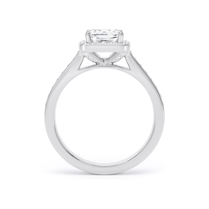 Lana Princess Cut Engagement Ring in 9ct White Gold