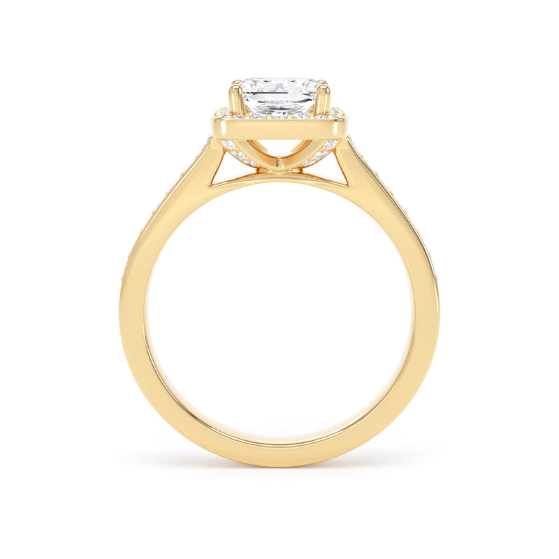 Lana Princess Cut Engagement Ring in 18ct Yellow Gold