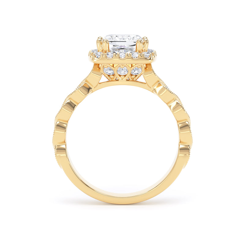 Kay Princess Cut Engagement Ring in 9ct Yellow Gold