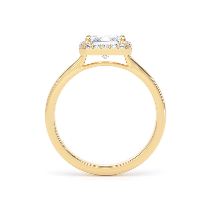 Kate Princess Cut Engagement Ring in 18ct Yellow Gold
