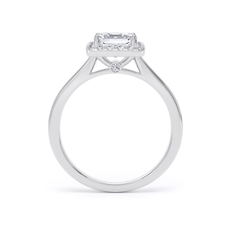 Kara Princess Cut Engagement Ring in 9ct White Gold