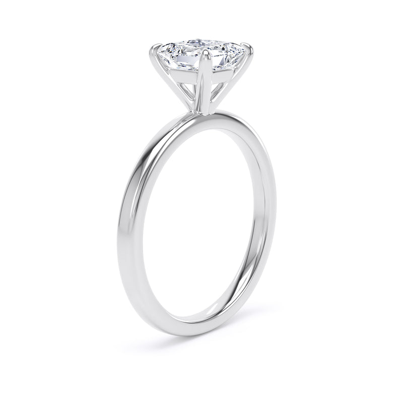 Jean Princess Cut Engagement Ring in Platinum 950