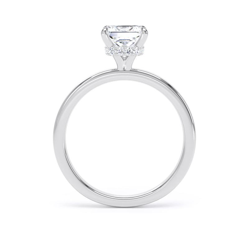 Jane Princess Cut Engagement Ring in 9ct White Gold
