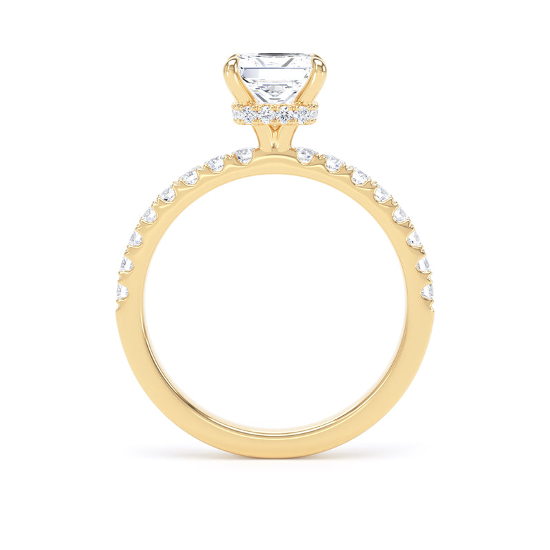Gwen Princess Cut Engagement Ring in 18ct Yellow Gold