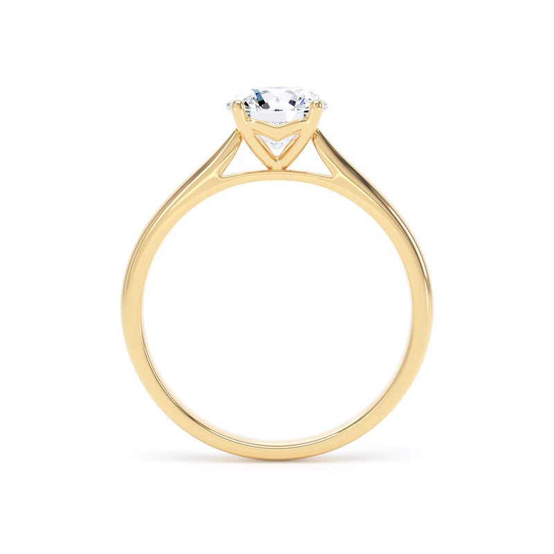 Eden Round Cut Engagement Ring in 9ct Yellow Gold