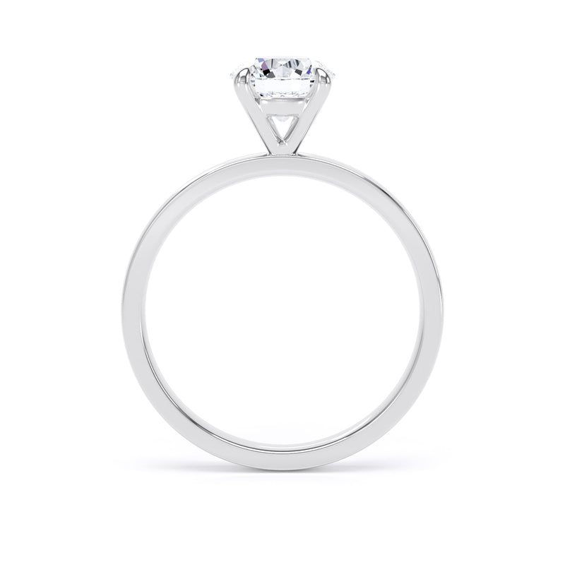 Cate Round Cut Engagement Ring in 9ct White Gold