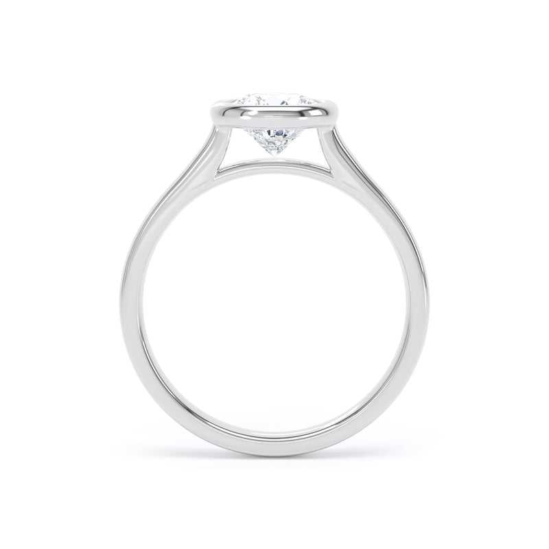 Cara Round Cut Engagement Ring in 9ct White Gold