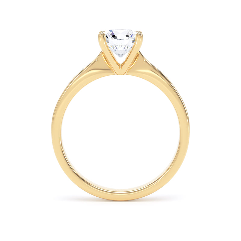 Blair Round Cut Engagement Ring in 9ct Yellow Gold