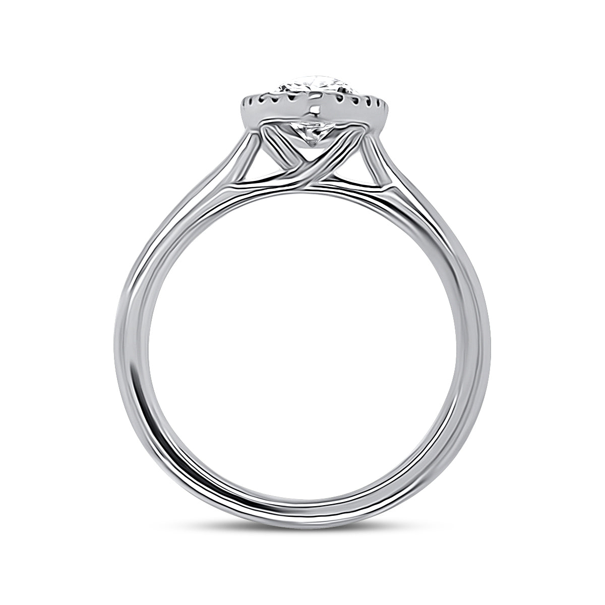 Platinum Marquise Diamond Engagement Ring
