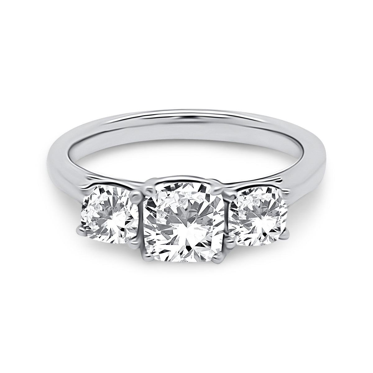 Platinum Diamond Trilogy Engagement Ring