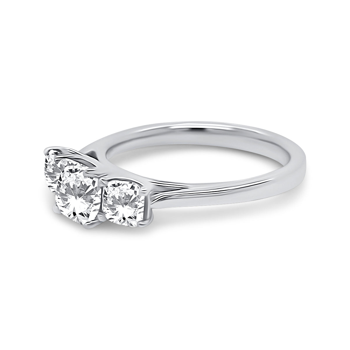 Platinum Diamond Trilogy Engagement Ring