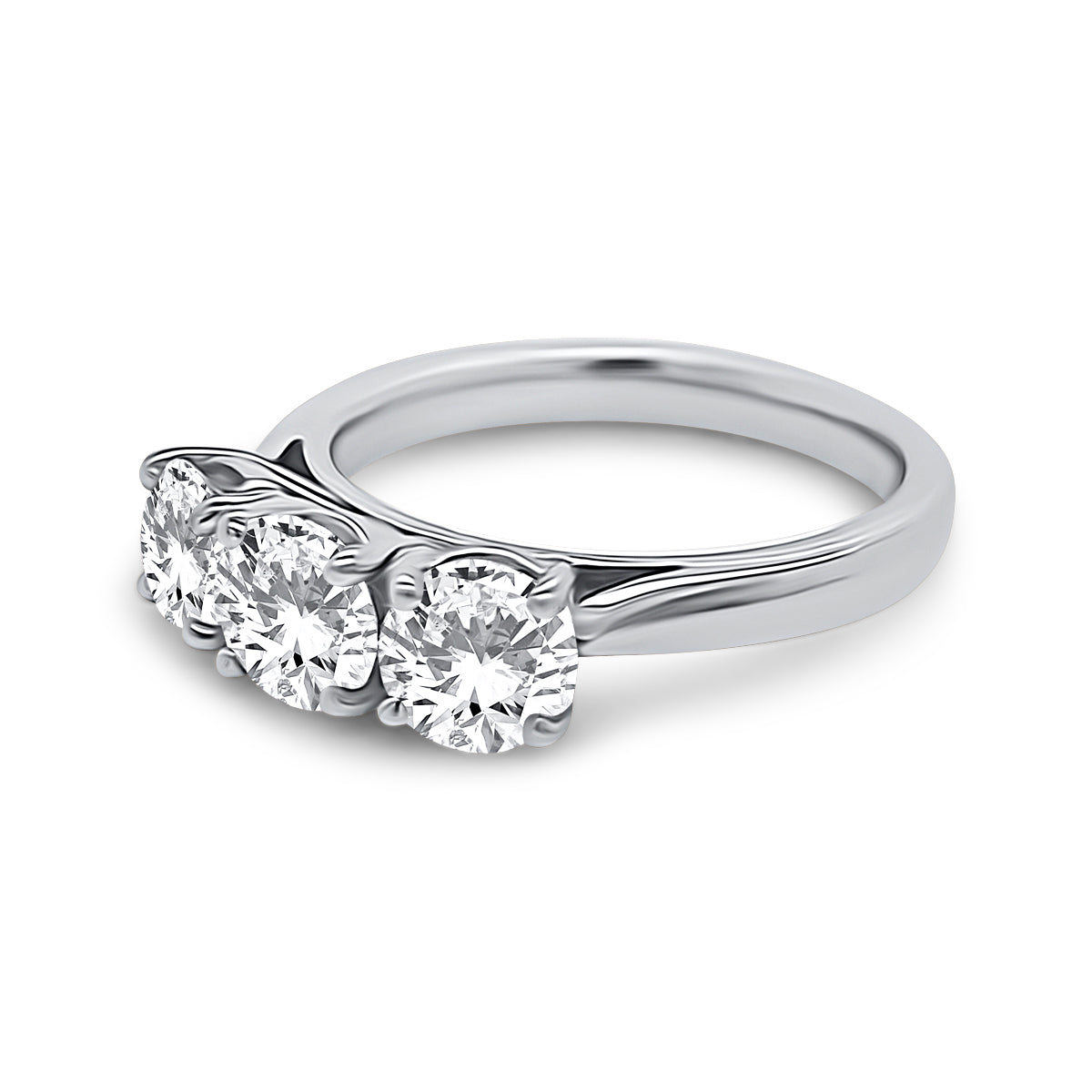 Platinum Diamond Trilogy Engagement Ring