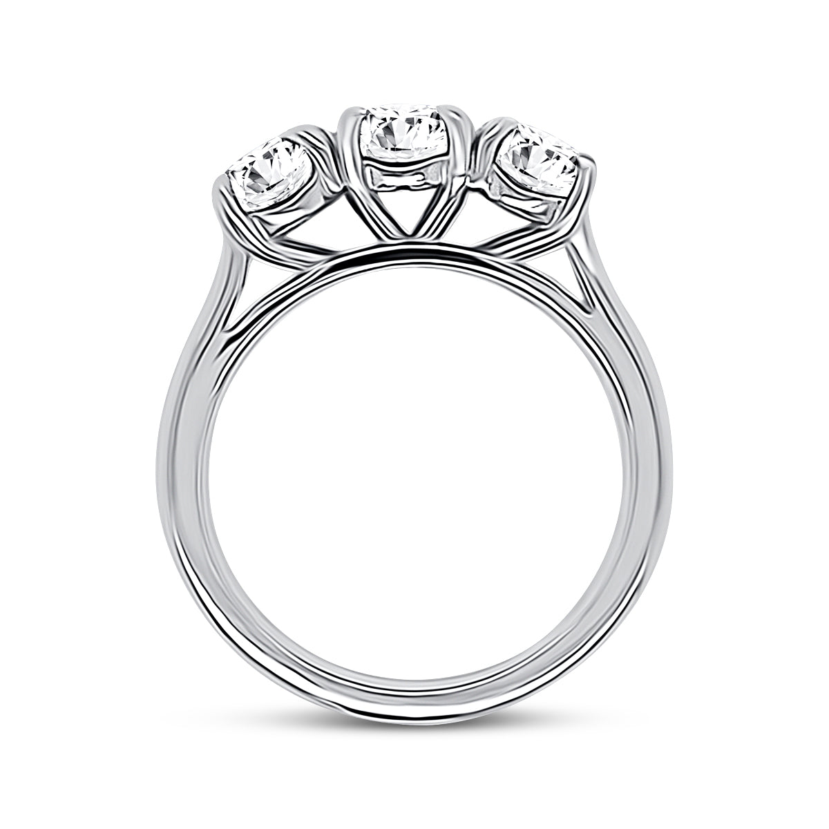 Platinum Diamond Trilogy Engagement Ring