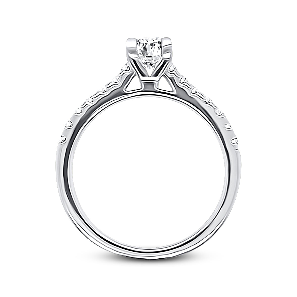 Platinum Princess Cut Diamond Engagement Ring