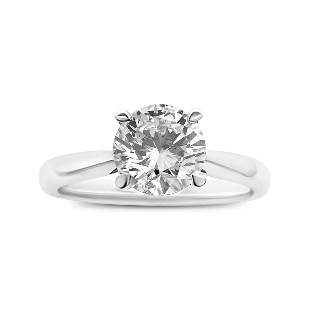 Platinum Solitaire Diamond Engagement Ring