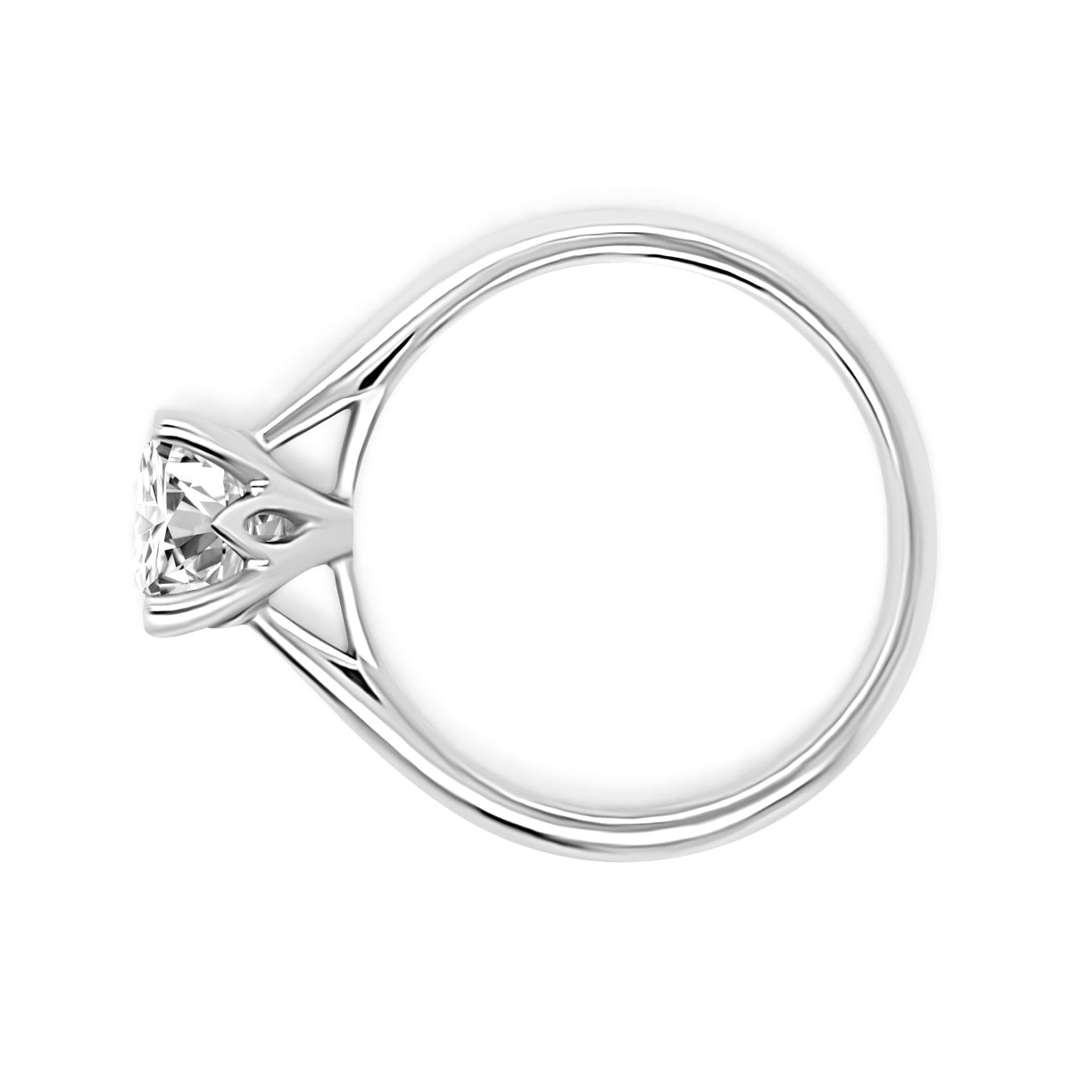 Platinum Solitaire Diamond Engagement Ring