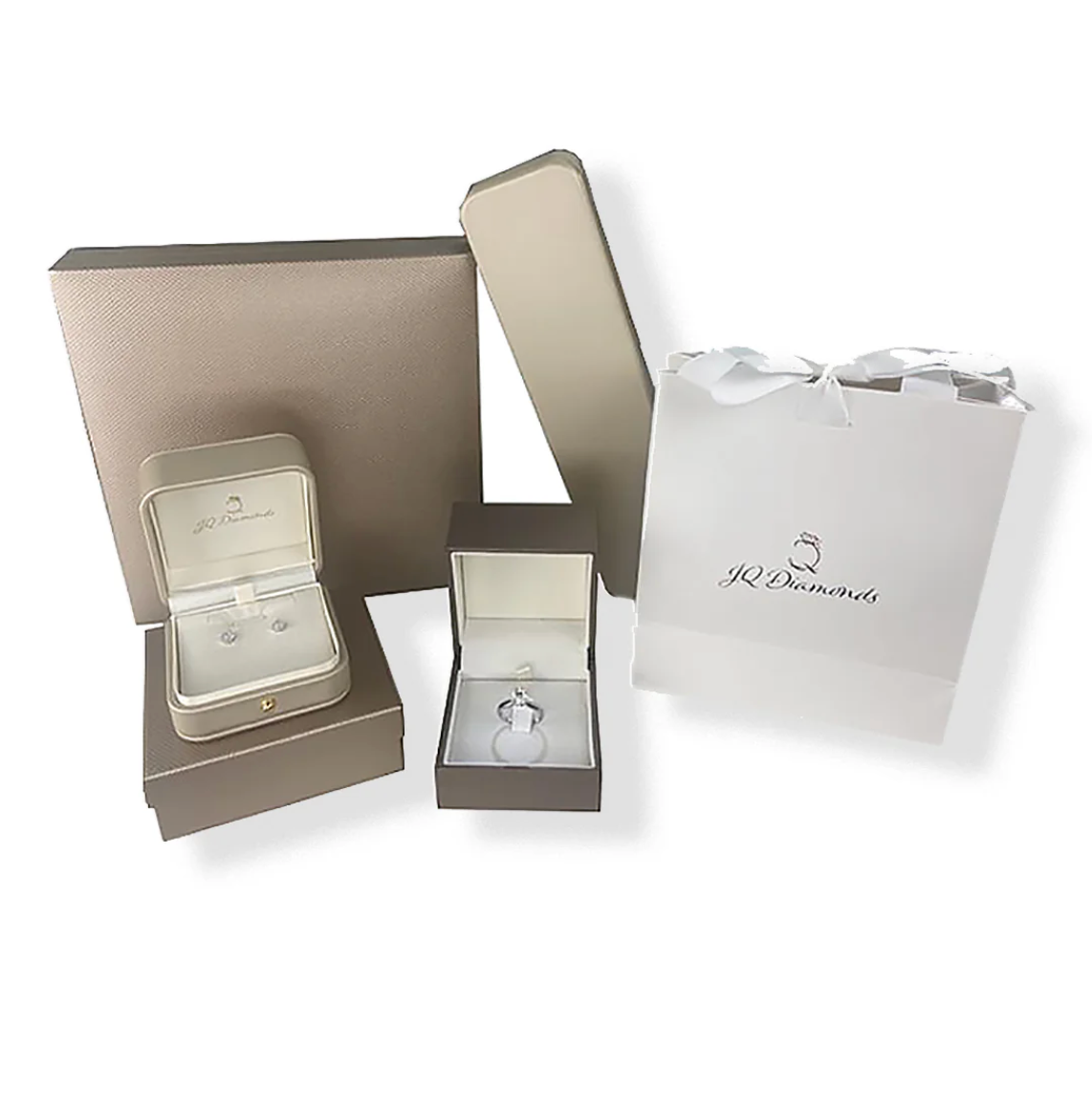 18K White Gold 1.70ct GH-SI Diamond Dress Ring