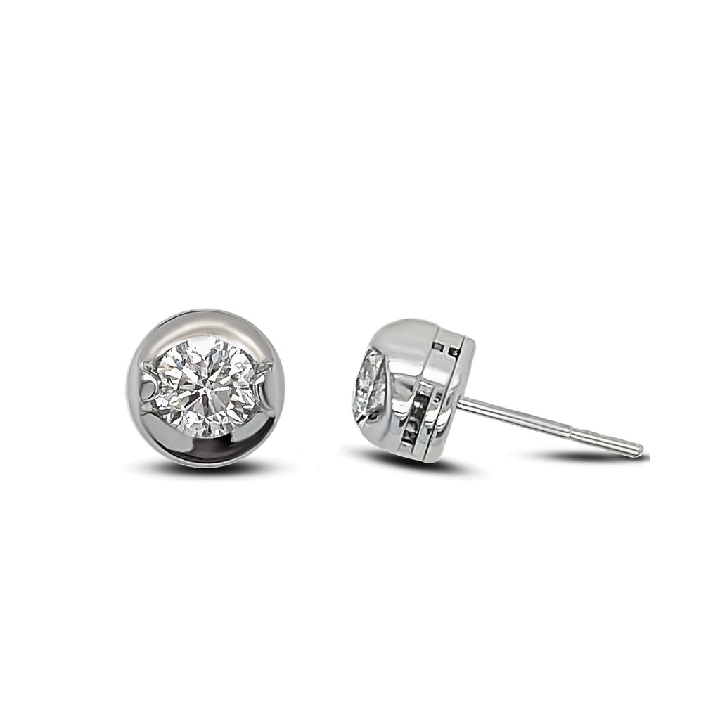 18K White Gold 0.75ct Diamond Stud Earrings