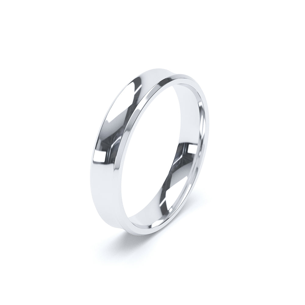 Concave Plain Wedding Band