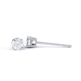 4 Claw Round Cut Diamond Studs