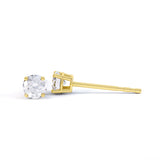 4 Claw Round Cut Diamond Studs