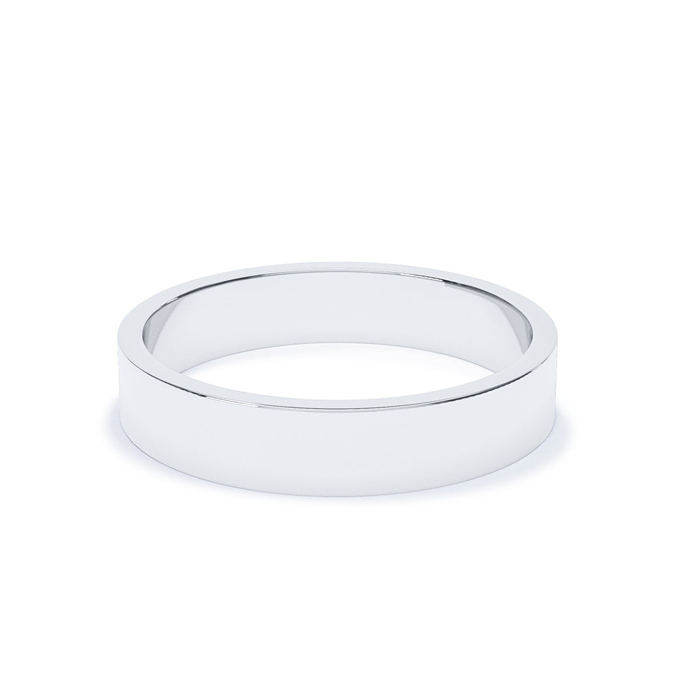 Flat Profile Plain Wedding Band