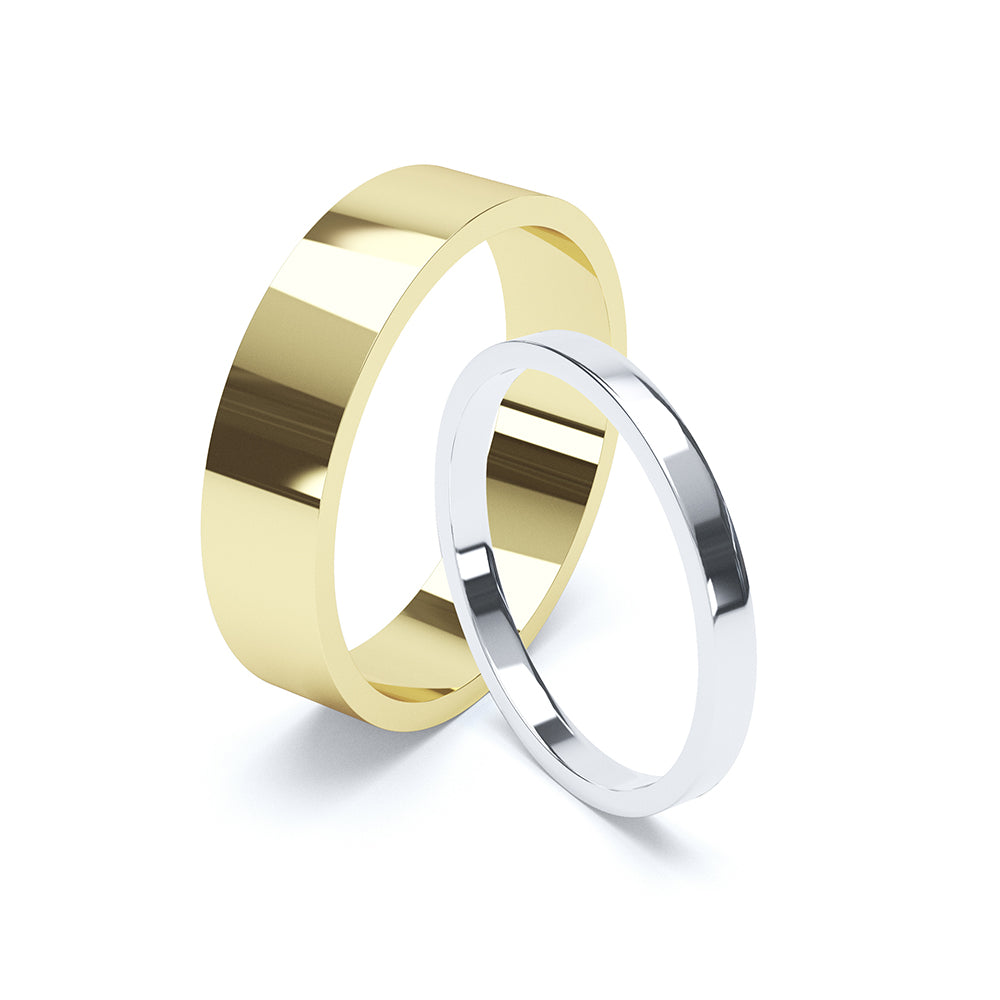 Flat Profile Plain Wedding Band