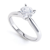 Classic 4 Claw Round Solitaire - JQD1016
