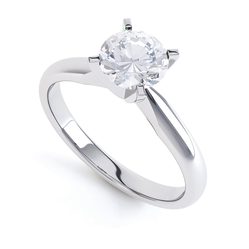 Classic 4 Claw Round Solitaire - JQD1016