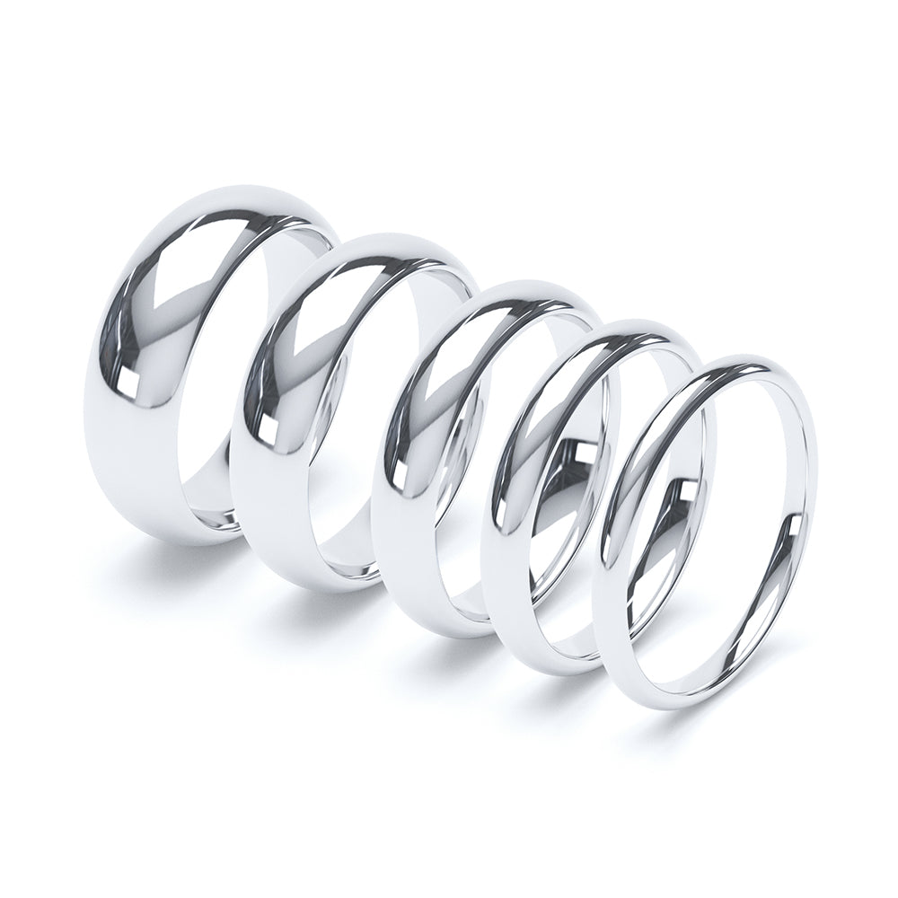 Full Court Plain Wedding Band