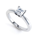 4 Claw Princess Cut Diamond Solitaire - JQD1019