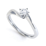4 Claw Round Cut Diamond Solitaire - JQD1006