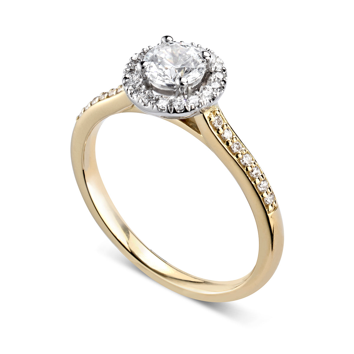 Round Halo Engagement Ring - JQD1010