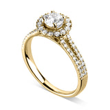 Round Halo Engagement Ring - JQD1011