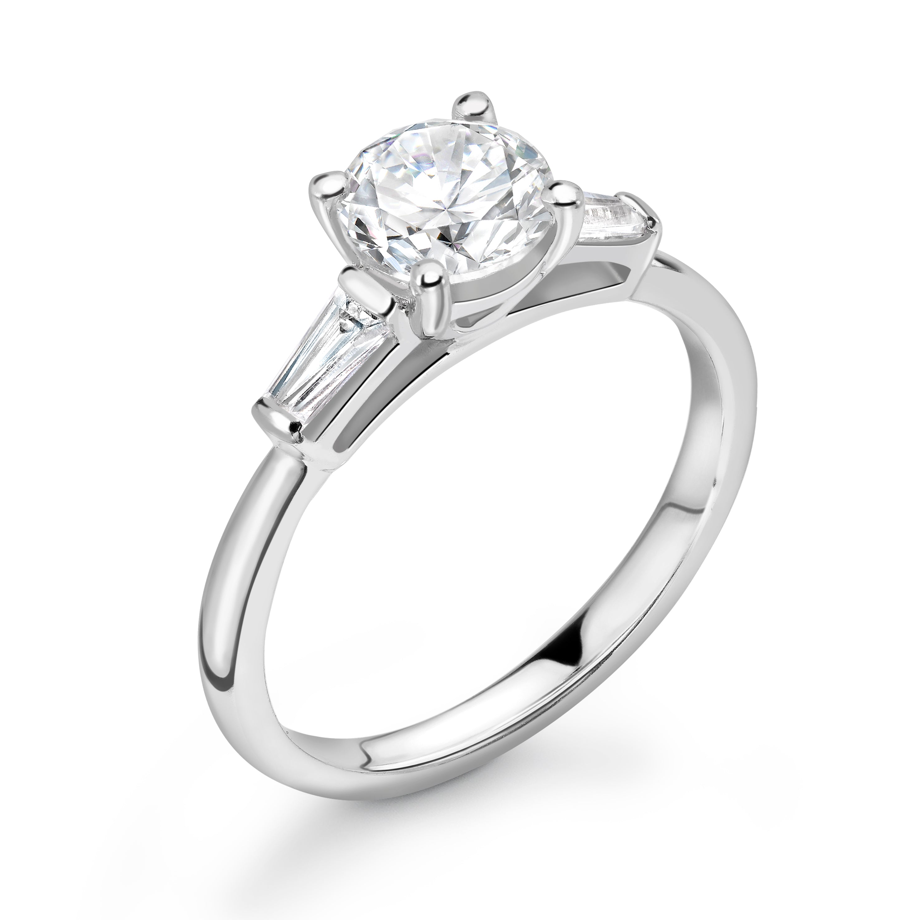 Emily - Round Brilliant Trilogy Ring
