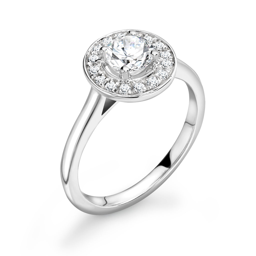 Madelyn - Round Brilliant Halo Ring