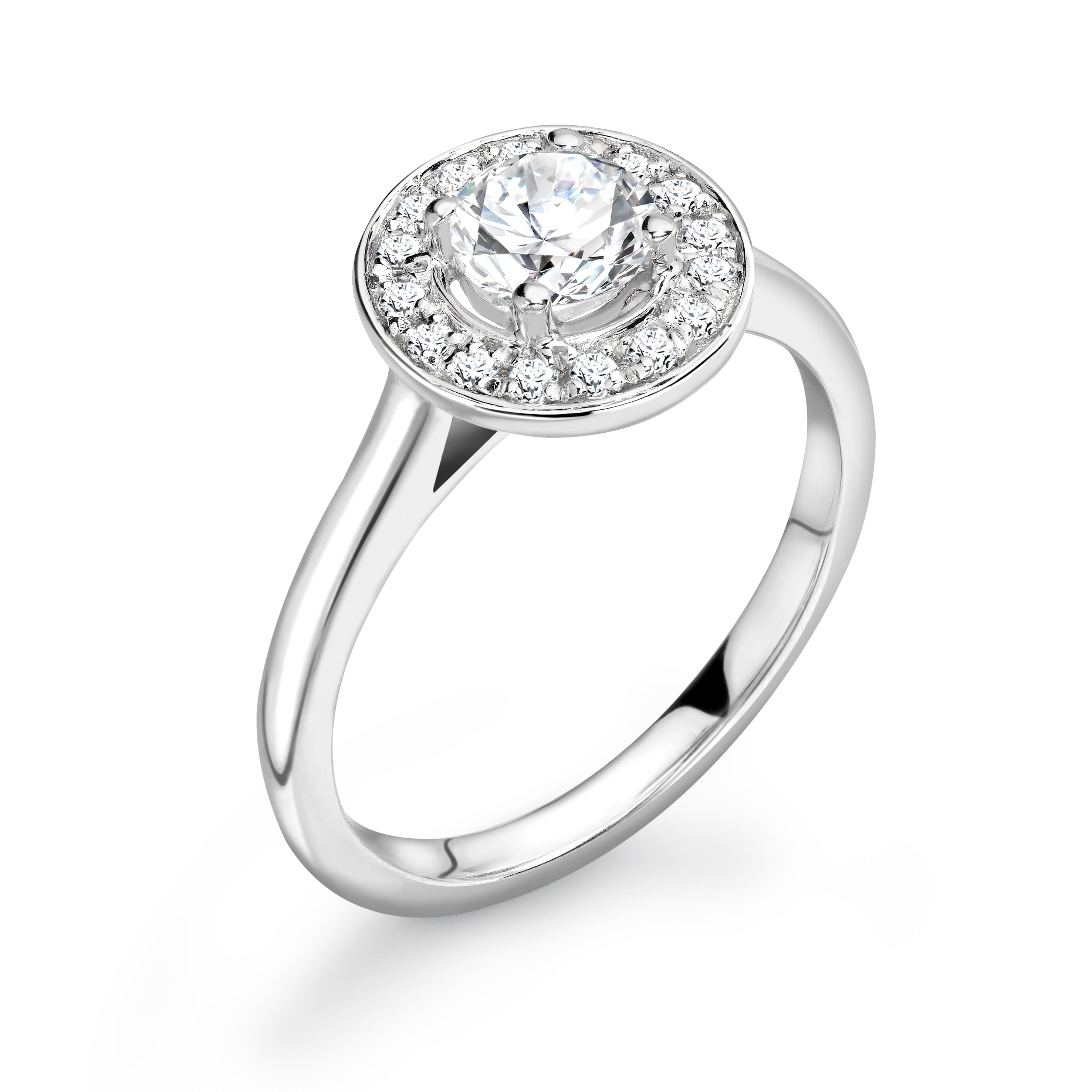 Madelyn - Round Brilliant Halo Ring