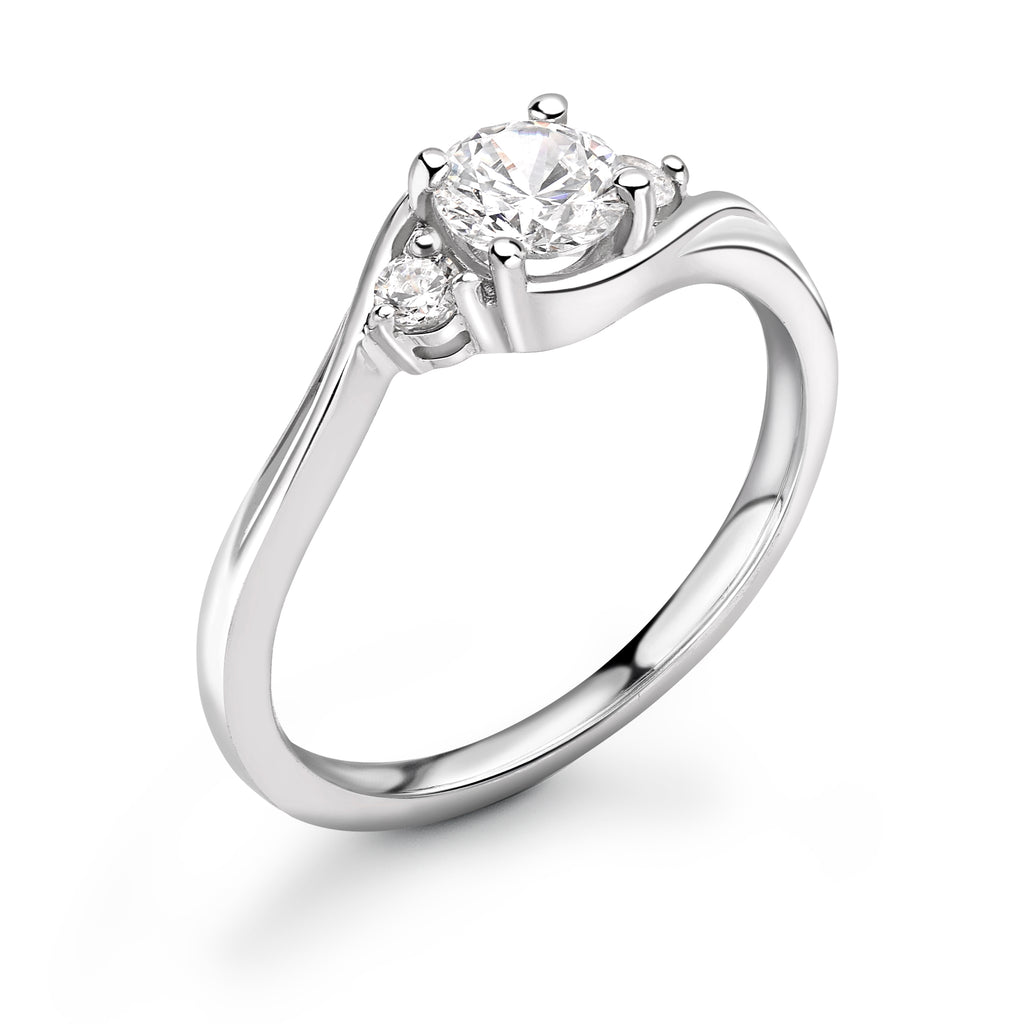 Mila - Round Brilliant Trilogy Ring
